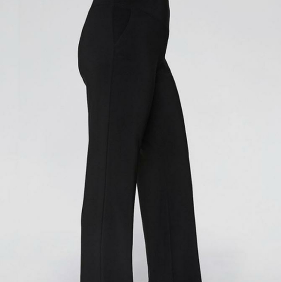 Sympli Pants - Sympli pull on black comfort cuffed lagen look pants trousers size 12